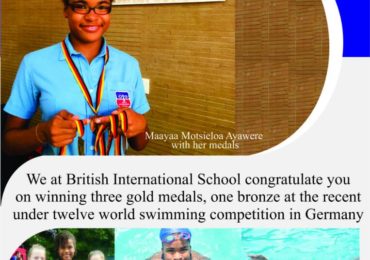 Congratulations Ghana’s Swimming Prodigy